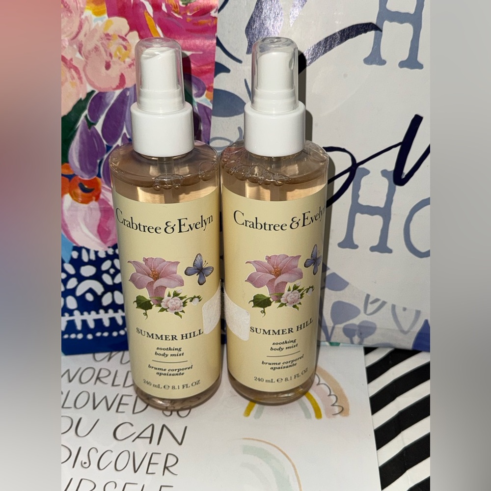 NWT New Set of 2 Crabtree & Evelyn Summer Hill